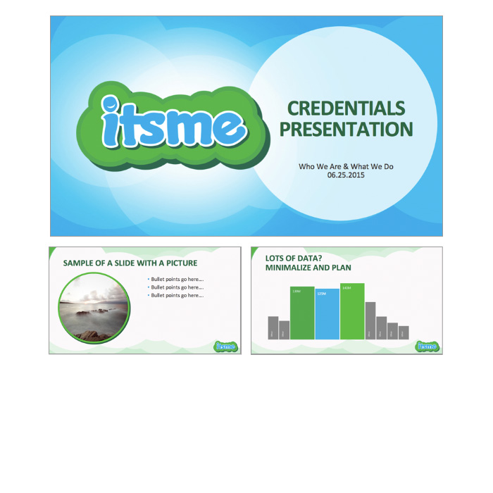 Brand identity and collateral design for Itsme