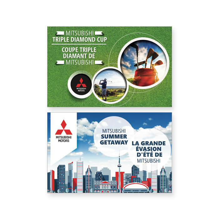 Design of several Mitsubishi Conferences – speaker support and event collateral